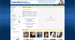 Desktop Screenshot of conservativedatingsite.com